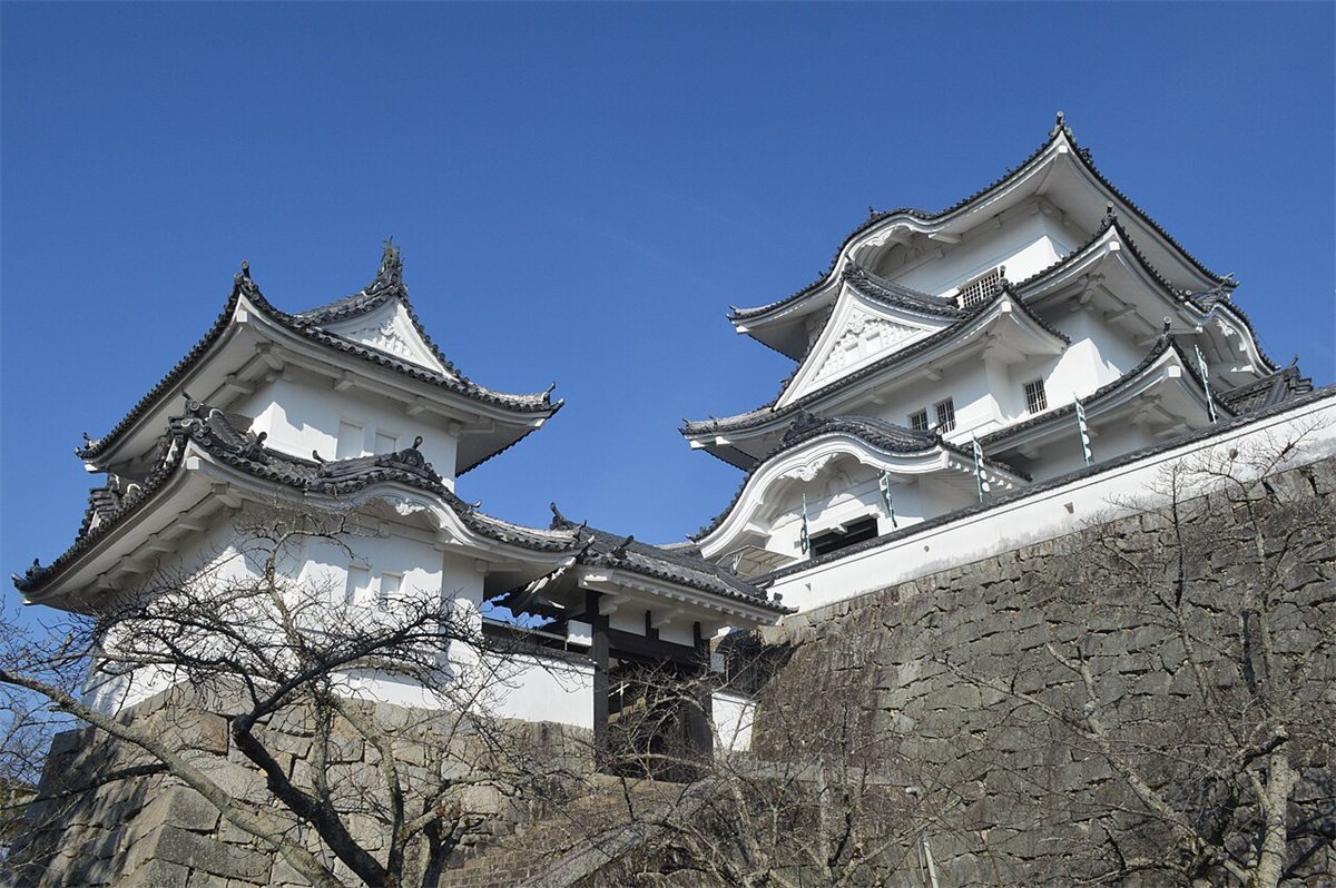 三重県伊賀市の伊賀上野城の天守と石垣